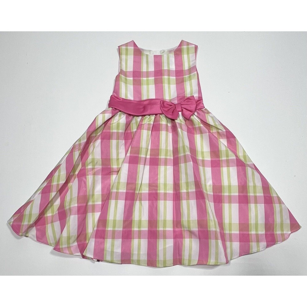Rare Editions Pink Green Girls Dress Size 6X